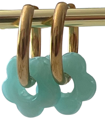 Boucles d’oreilles créoles - Pampilles interchangeables